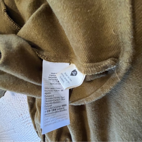 MADEWELL Lucie V-neck Smocked Olive Green Mini Dress w/ Ruffle | women’s small - Picture 8 of 14